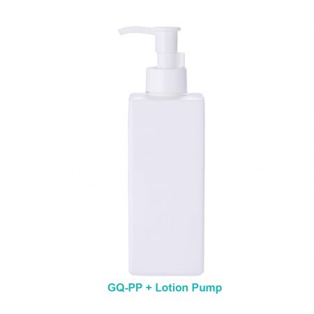 Square Lotion Bottle with Lotion Pump